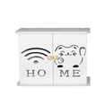 thumbnail image 2 of Router Storage Box, Cable Management, Organizer, Ventilated Signal Friendly, for Living Room Office, Wireless Modem Holder | White KTFgvq, 2 of 5