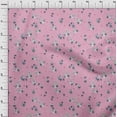 thumbnail image 3 of oneOone Cotton Cambric Fabric Dot|Floral & Stork Bird Printed Craft Fabric BTY 56 Inch Wide, 3 of 4
