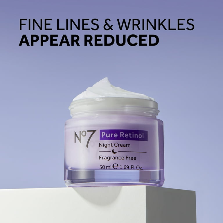 NO7 Pure Retinol Night Repair Cream with Collagen Peptides