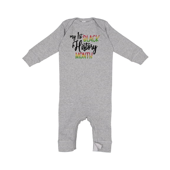 Inktastic My 1st Black History Month Baby Romper Coveralls