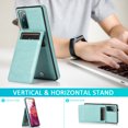 thumbnail image 2 of Mantto For Samsung S20 FE Case, Luxury Durable Shockproof Wallet Card Slots Case with Card Holder Pocket Back,PU Leather Kickstand Back Flip Cover For Samsung Galaxy S20 FE - Mint, 2 of 7