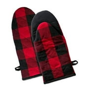 Bkuxy Oven Mitt Heat-Resistant Oven Mitten Kitchen Cooking Mitts Suitable for Baking Microwave Oven