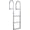 Detachable Straight Ladder - 3 steps, variant on Historyli Dock Ladder,Weighing Apacity Aluminum Swimming Ladder,Surface Corrosion Protection,Pontoon Boat Ladder for Lakes, Sea Boarding, Swimming Pools,Detachable Straight Ladder - 3 steps