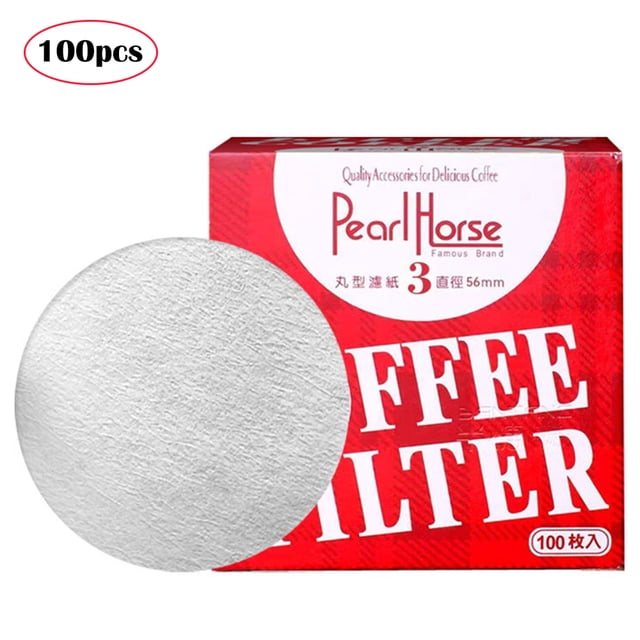 100 Pcs Filtres à Café Ronds Filtres pour Cafetière