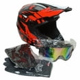 thumbnail image 3 of Casco de Motocross Enduro SVIII/RED3269 Incluye Goggles, Bacalava, Guantes 4 Piezas  En 1, 3 of 9