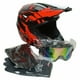 thumbnail image 3 of Casco de Motocross Enduro SVIII/RED3269 Incluye Goggles, Bacalava, Guantes 4 Piezas  En 1, 3 of 9