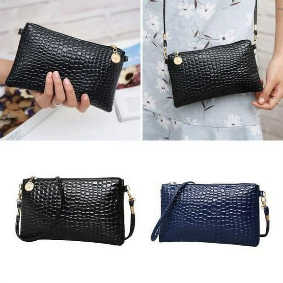 Zhaomeidaxi Retro Classic Clutch Shoulder Bag Crocodile Pattern Small Crossbody Handbag for Women