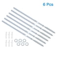 thumbnail image 3 of 6 Pcs Soportes para Estantes Flotantes Metal Ocultos Soportes de Estante 8 x 200mm(0.3 x 7.9 Pulgadas) Soportes de Estante Invisibles, 3 of 6