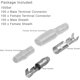 thumbnail image 2 of 100 juegos de conectores de bala de 3,5 mm, terminal de conector de 3,5 mm macho y hembra con cubiertas aisladas para motocicleta, motocicleta, coche, camión, scooter, barcos, instrumentos eléctricos, 100 juegos = 400 piezas Kuyhfg Bienvenido a Kuyhfg, 2 of 5