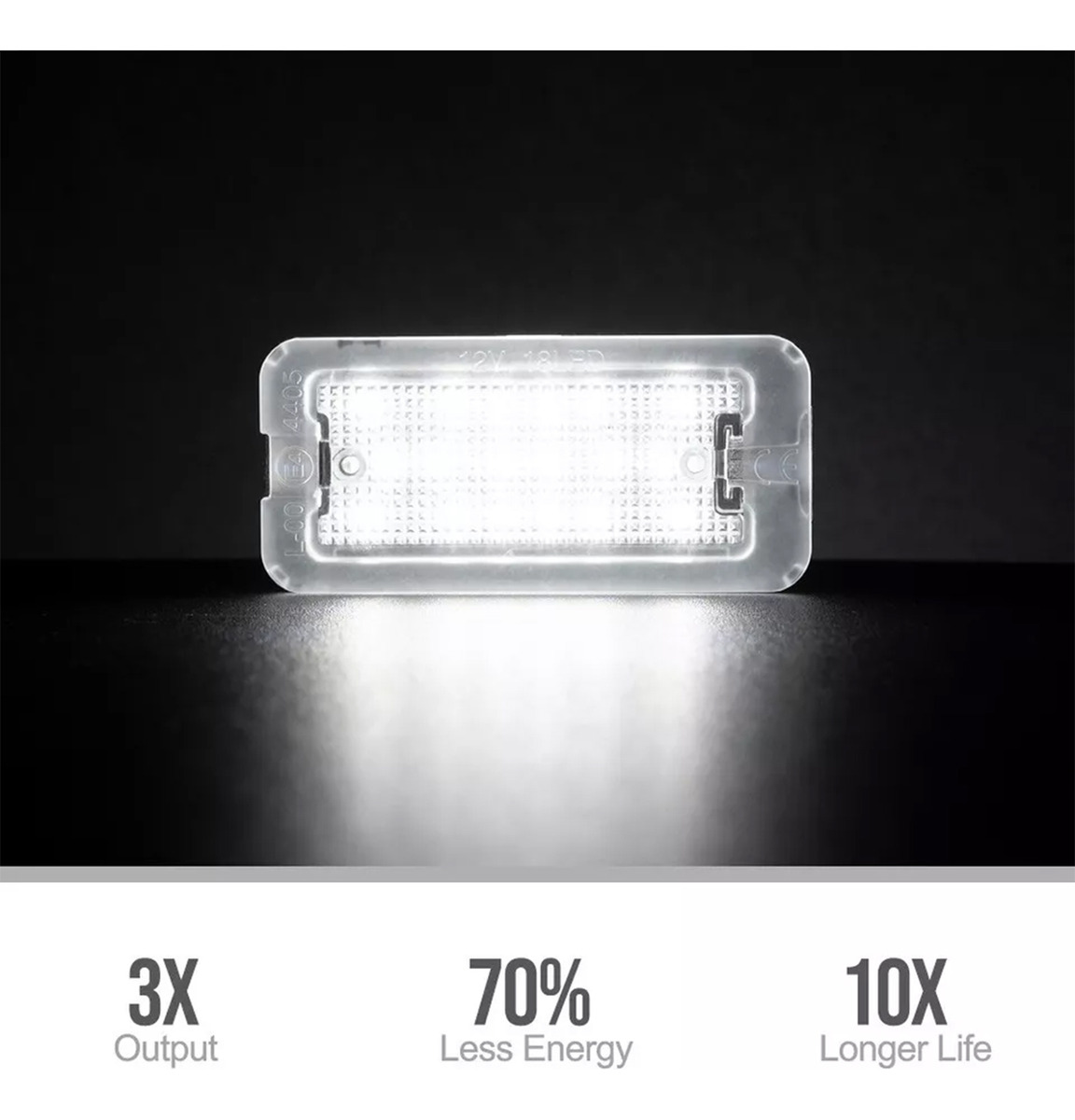 Applicable to License Plate Lights for Fiat 500/500c and Abarth 2007-2016