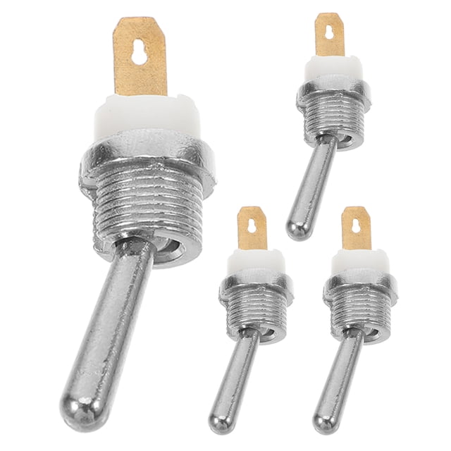 Shisuyan 4pcs Universal Safety Kill Stop Switch For Gasoline Chainsaw Logging Saw Metal Toggle Switch For Emergency Shutdown Two-Pin Small Toggle Switches