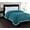 Turquoise, variant on Elegant Comfort Micro-Sherpa Plush King/Cal King Blanket in Gray