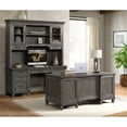 thumbnail image 3 of Intercon Furniture Foundry Home Office 68" Wood Credenza Hutch in Pewter, 3 of 4