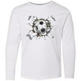 thumbnail image 3 of Inktastic Soccer Breakthrough Long Sleeve Youth T-Shirt, 3 of 5