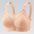 thumbnail image 4 of Gkeoshab Women's Bras Women's Minimizer Bandeau Bra Plus Size, Wireless Strapless Thin Bra with Back Support & 4-Row Closure Beige 46, 4 of 5