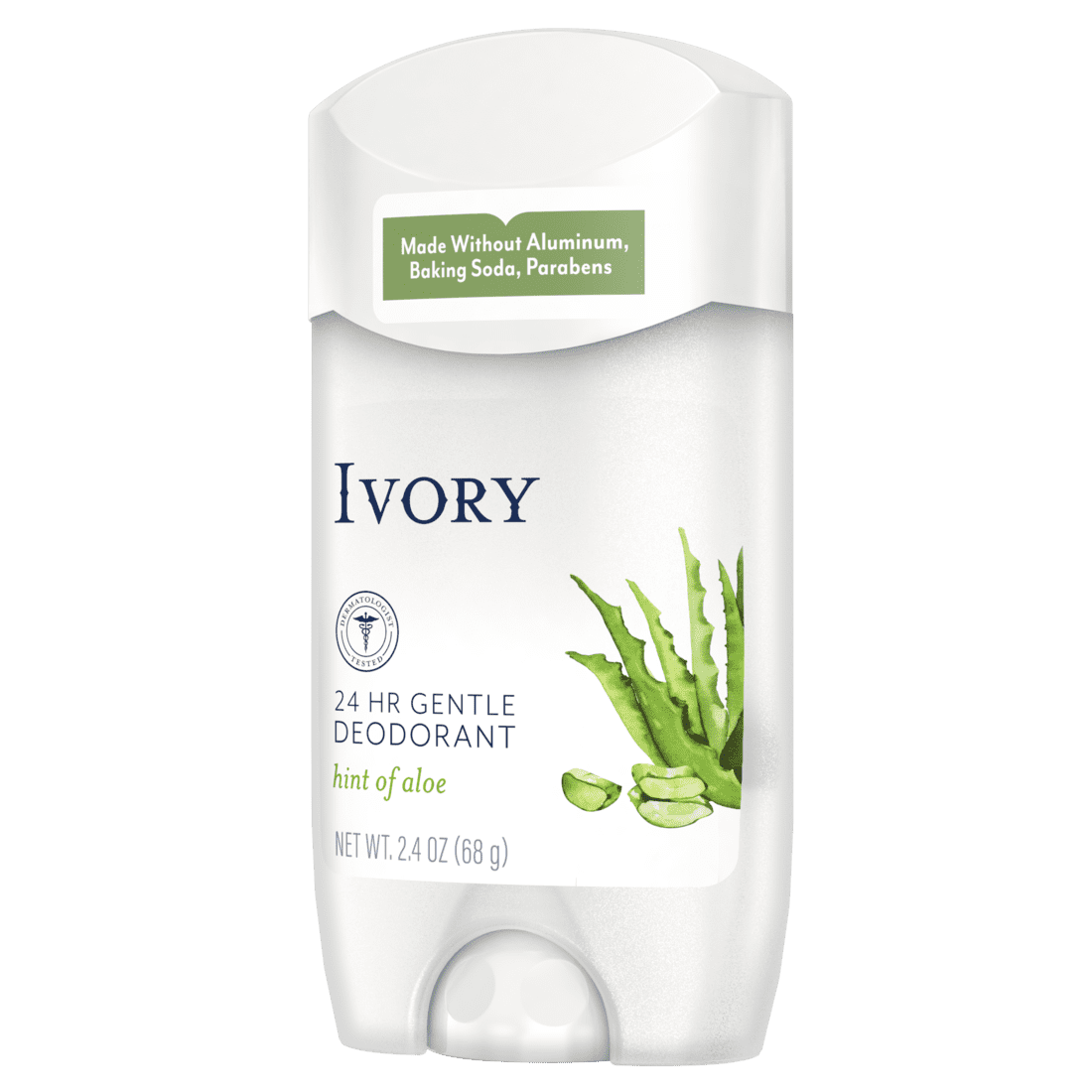 (3 pack) Ivory Gentle Deodorant, Hint of Aloe, 2.4oz ( 3 Count )