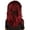 Burgundy, variant on HPO Long Hairy Yeti Costume Mask | Adult Unisex Mountain Big Foot Costume | Yellow Halloween Cosplay