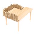 thumbnail image 3 of Plataforma de escalada de hámster de madera plataforma de hámster estable multifuncional escalera giratoria natural para osos dorados ANGGREK Otros, 3 of 8