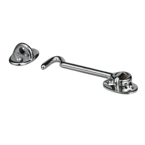 Seachoice Chrome-Plated Cast Brass 3 In. Marine Cabin Door Hook w/ #6 Fastener