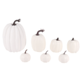 thumbnail image 2 of Calabaza artificial blanca de Halloween, decoración de escritorio con núcleo de espuma, Acción de Gracias, 7 piezas, 2 of 4