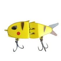 Multi Jointed Swimbait For Bass Trout And More, Slow Sinking S-Motion With Double Hooks, Abs Body Pvc Tail For Lifelike Freshwater And Saltwater Predator Fishing