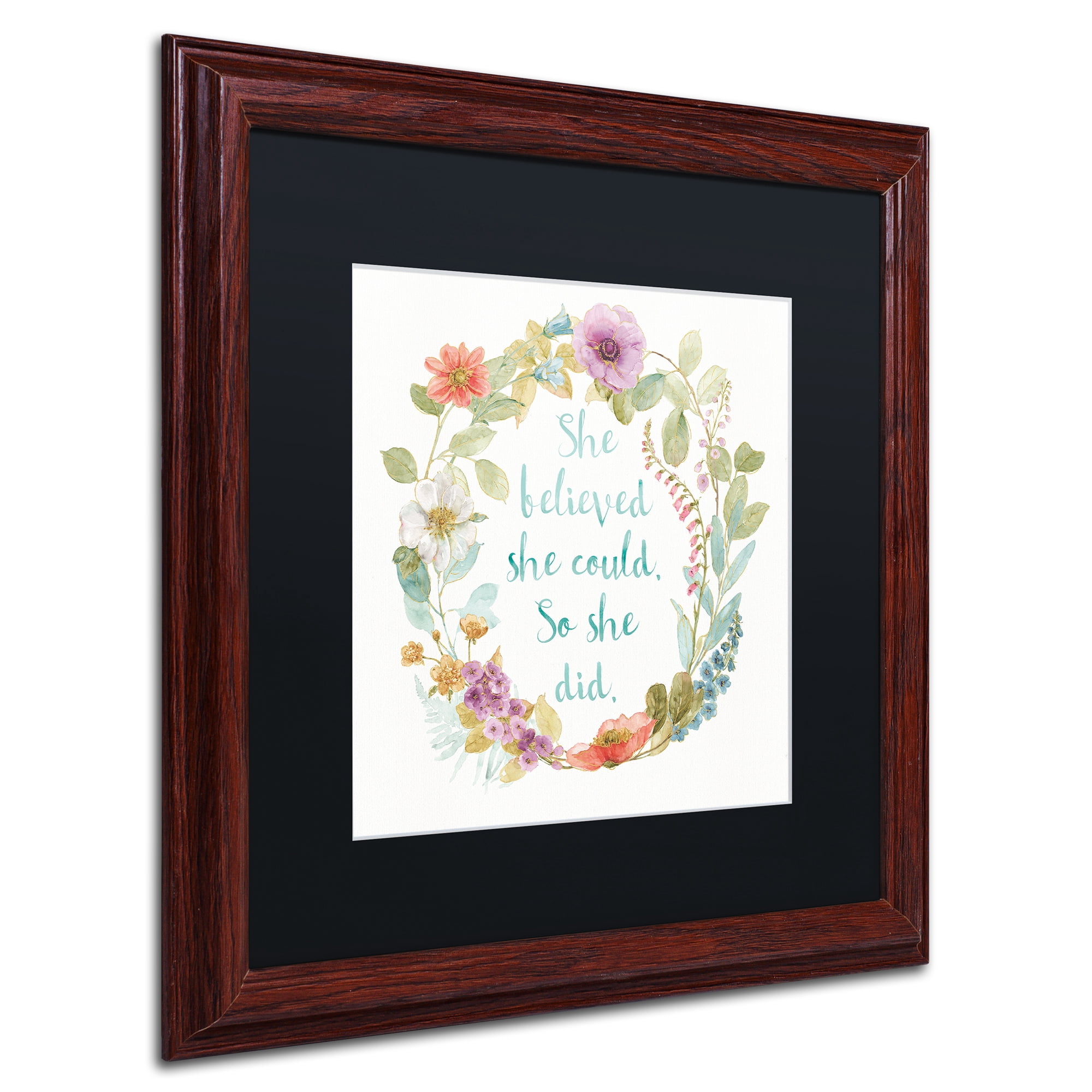 Lisa Audit 'Rainbow Seeds Wreath I' Matted Framed Art