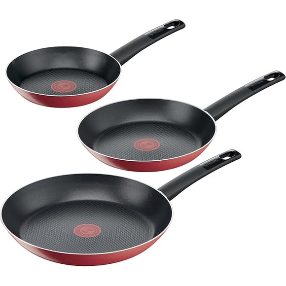 JUEGO SARTENES T-FAL 0249000 VITAL 20,24,26 CM ROJO