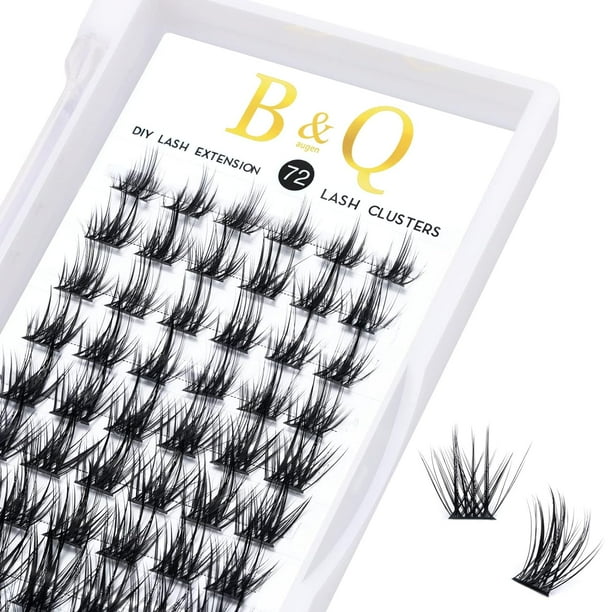 B&Qaugen Easy Fan Lashes D-0.03-19 B&Qaugen Easy Fan Volume Lashes 0.03 Extensiones de pestañas D Curl Mega Lash Extension 9 a 25 mm Negro mate B&Q Easy Volume Fan Lashes (D-0.03,19 mm)