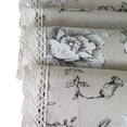 thumbnail image 4 of XmhyTop-A black printed Small Fresh Countryside Style Tablecloth, Home Tea Table Cover, Crochet Lace (160 * 140cm), 4 of 4
