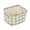 White, variant on Qianying Small Foldable Storage Bins Baskets,Collapsible Linen Canvas Fabric Organizer Containers with Handles for Nursery Kids Toddlers - Multi,8X 6.X 4.72 inch/20.5*15.5*12Cm