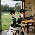 thumbnail image 3 of Uorisanigo 3 Pack Golf Club Head Covers, Driver/Fairway/Hybrid Headcovers, Soft Polyester Lined for Extra Club Protection, Designed to Fit All Woods and Drivers, Accessories, Golf & Grit, 3 of 7