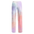 thumbnail image 5 of Mens Tie Dye Pajama Pants Big & Tall Sleep Lounge Pants Drawstring Soft Pjs Bottoms with Pockets Pink, M, 5 of 6