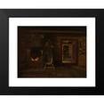 thumbnail image 2 of Amaldus Nielsen 14x11 Black Modern Framed Museum Art Print Titled - Interior from Haslemo, Setesdal (1864), 2 of 5