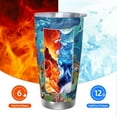 thumbnail image 5 of KLL Sea World Print 40oz Stainless Steel Insulated Car Cup with Spillproof Lid - Keep Your Drink Hot or Cold on the Go-Without Straw, 5 of 8