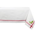 thumbnail image 1 of DII White Embroidered Holly Corner With Border Tablecloth, 1 of 7