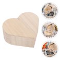thumbnail image 2 of Joyero de madera con forma de corazón, caja para anillos, organizador de regalos, estuche de madera para el hogar, 2 of 7