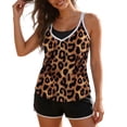 thumbnail image 2 of Mifsaly Women's Tankini Swimsuits Floral Print 3 Piece Swimsuit High Waisted Athletic Bathing Suits Summer Beach Volleyball Swimwear L, 2 of 8