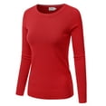 thumbnail image 2 of JJ Perfection Women's Long Sleeve Crew Neck Pullover Sweater with Plus Size, 2 of 3