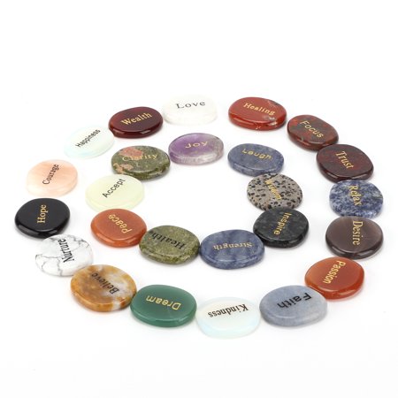 Divination Supplies25Pcs Rune Stones Natural Divination Rune Stones ...