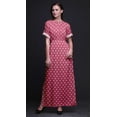thumbnail image 4 of Bimba Rayon Rose Floral Ladies Long Gown Boho Beach Cocktail Party Maxi SlitÂ&nbsp;Dress-Large, 4 of 6