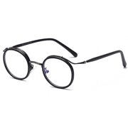 CHUANK Vintage Round Metal Glasses Frame Reading Glasses Unisex Circle Eyeglasses Frame