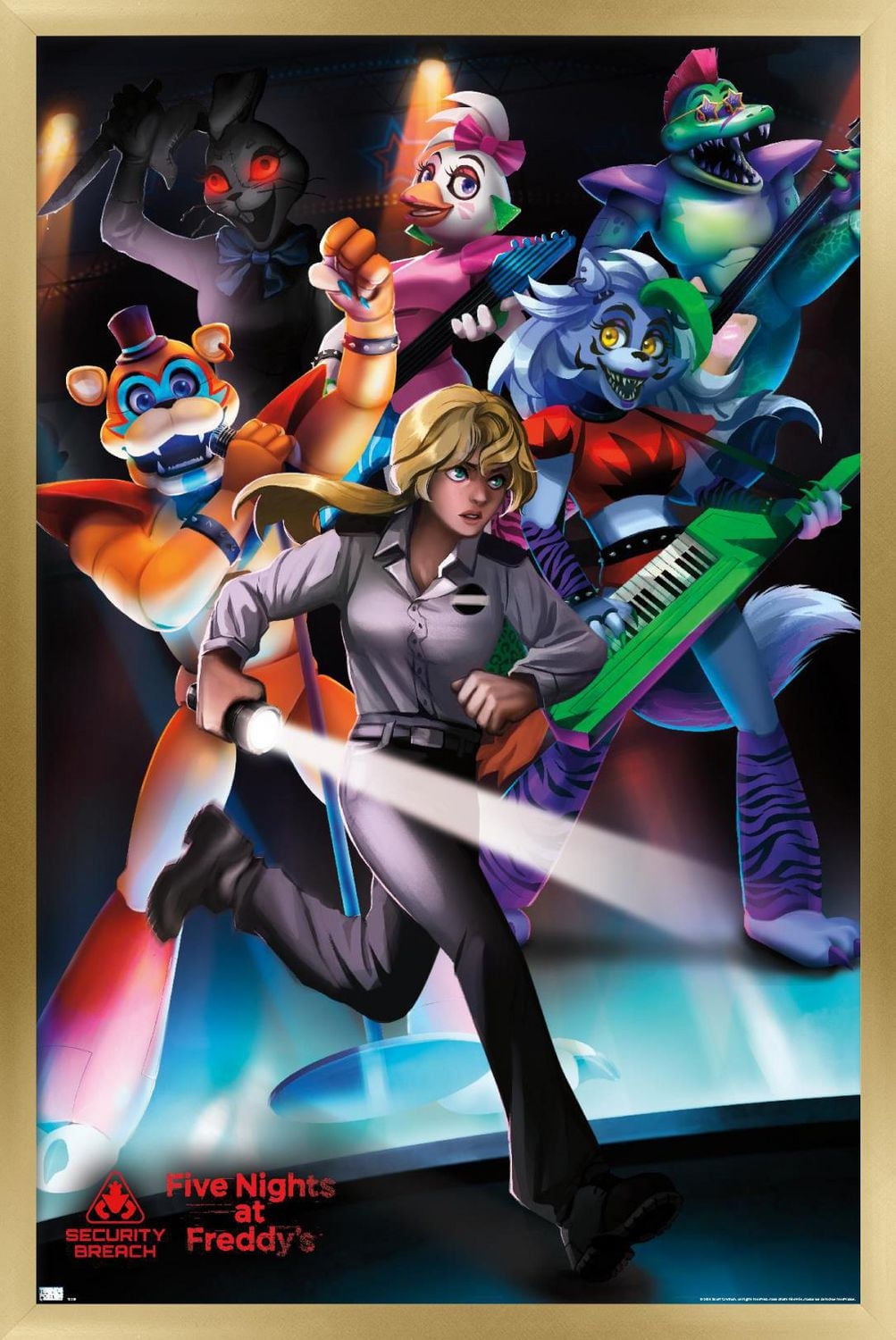 Five Nights at Freddy's: Security Breach - Group Wall Poster, 14.725" x 22.375"