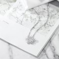 thumbnail image 5 of Gem Stone King Snow Flake Pendant Necklace for Women | 925 Sterling Silver | 1.68 Cttw | Round White Zirconia | With 18 inch Chain | Flower of Winter 20MM = 3/4 inch | By Keren Hanan, 5 of 6