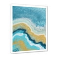 thumbnail image 2 of Designart 'Abstract Composition In Blue and Yellow VI' Modern Framed Art Print, 2 of 4