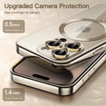 thumbnail image 5 of JETech Electroplated Case for iPhone 15 Pro Max 6.7-Inch, Camera Lens Full Protection, Compatible with MagSafe Wireless Charging, Shockproof Soft TPU Phone Cover (Natural Titanium), 5 of 7