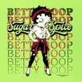thumbnail image 5 of Wild Bobby, Betty Boop Sugar and Spice Wink Betty Boop Unisex Hoodie Sweatshirt, Safety Green, Small, 5 of 5
