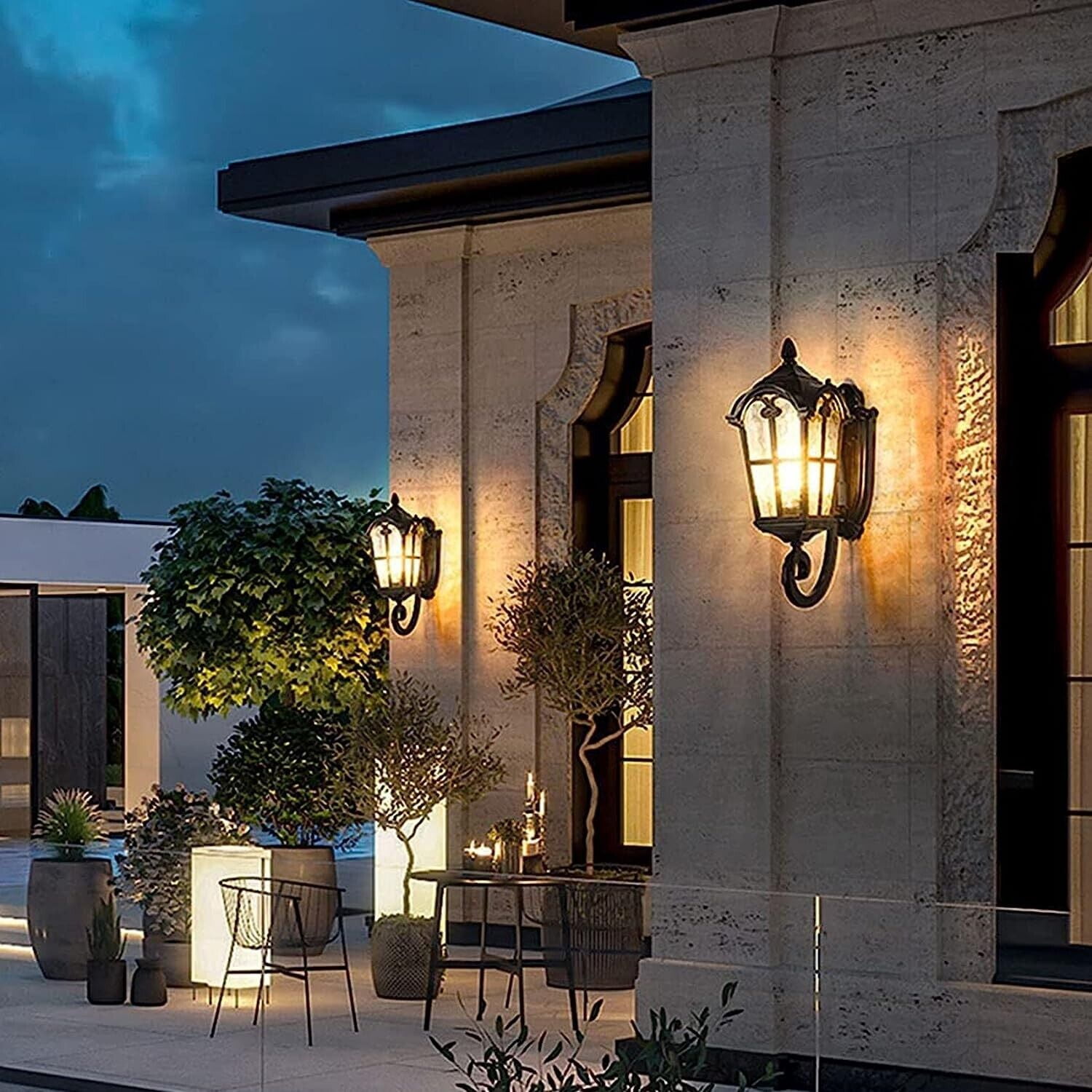 Outdoor Wall Light Fixture Exterior Wall Lantern for Front Porch Garage Patio