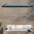 thumbnail image 5 of 40" Black & Lake Blue Aluminum Door Canopy - Heavy Duty 110lb Capacity Awning with Enhanced Drainage & UV Protection, 5 of 15
