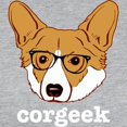 thumbnail image 3 of CafePress - Corgeek - Womens Baseball Tee, 3 of 4