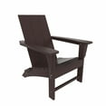 thumbnail image 2 of WestinTrends Ashore All-Weather Poly Lumber Adirondack Chairs, Foldable Modern Farmhouse Design, Outdoor Patio Seating, Dark Brown, 2 of 9